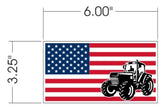 American Flag and Tractor Decals