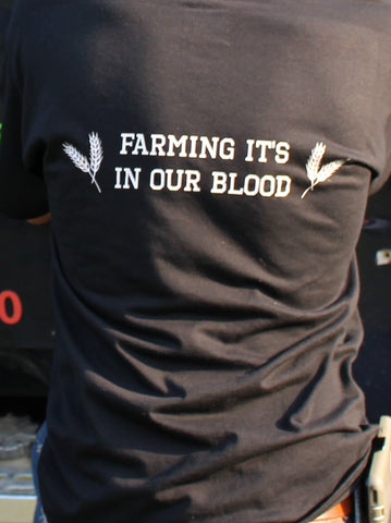Farming Its In Our Blood Wheat Long Sleeve Tee