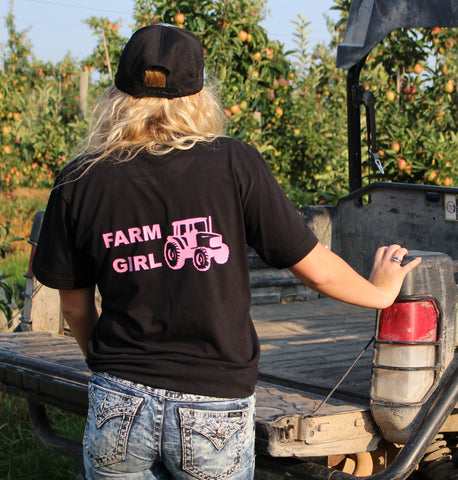 Farm Girl American Agriculture Bayside Tee