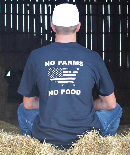 No Farms No Food USA Outline Tee