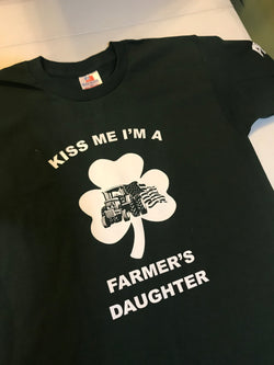 Kiss Me I'm A Farmer's Daughter Tee