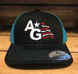 American AG Flag Neon Snapback