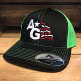 American AG Flag Neon Snapback