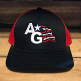 American AG Flag Neon Snapback